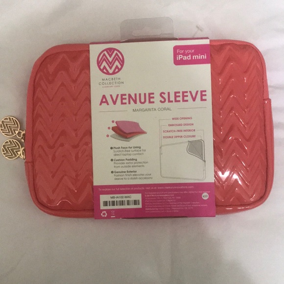 iPad mini case • avenue sleeve / coral - Picture 2 of 2